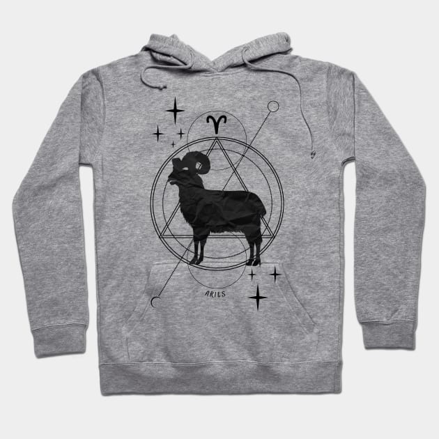 Zodiac, Aries, Astrology, Star sign, Stars Hoodie by Strohalm